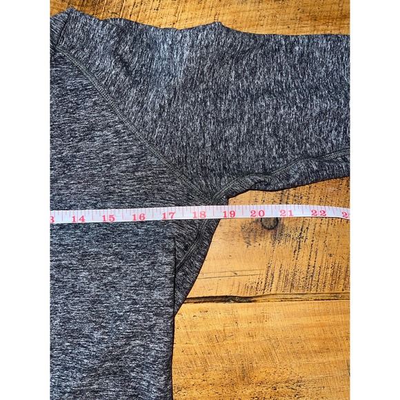 Womens Lululemon Warm Your Core Long Sleeve High Neck Top‎ Pleated Back Gray - Picture 5 of 8